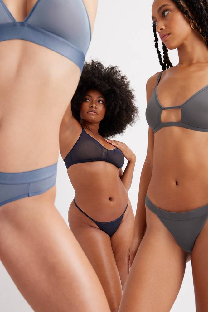 Editorial campaign imagery for Negative Underwear showcasing size inclusivity